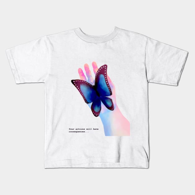 This Action Will Have Consequences Kids T-Shirt by midnightpink_3